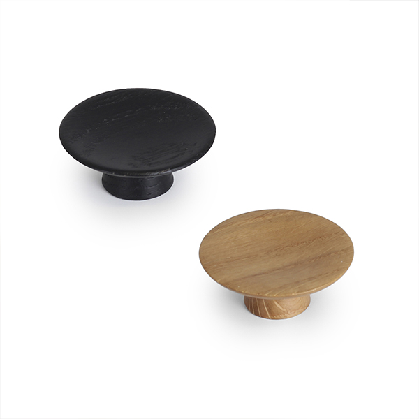 Tee puunuppivedin Ø50mm - musta (M4 kierre) - Image 2