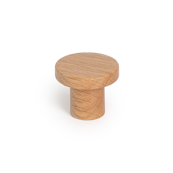 Lex puunuppivedin Ø33mm - tammi lakattu (M4 kierre)