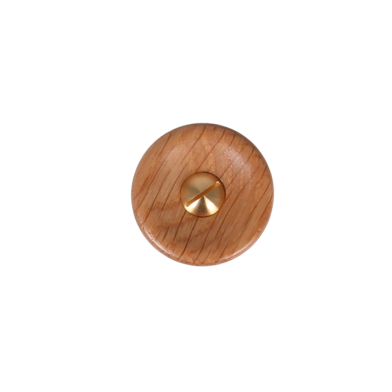 Tac puunuppivedin Ø38mm - tammi lakattu messinki keskiöllä - Image 3