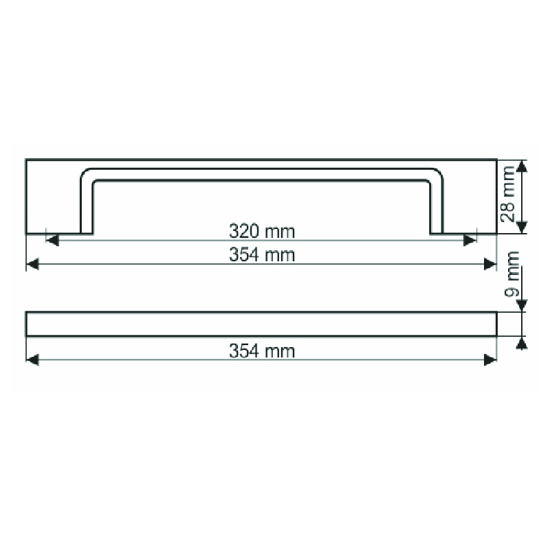 Ottimet vedin 320mm - mattakromi - Image 2